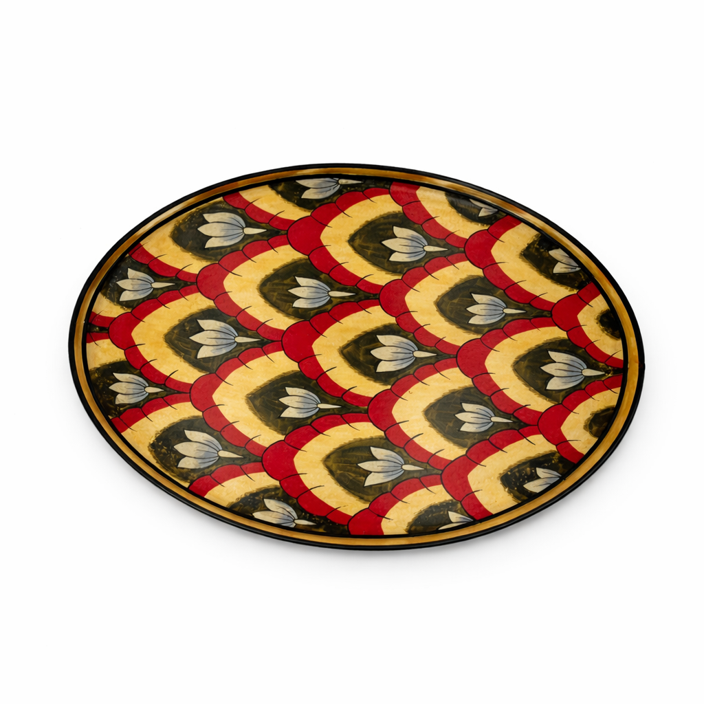 Bandeja de hierro pintada a mano - IT136