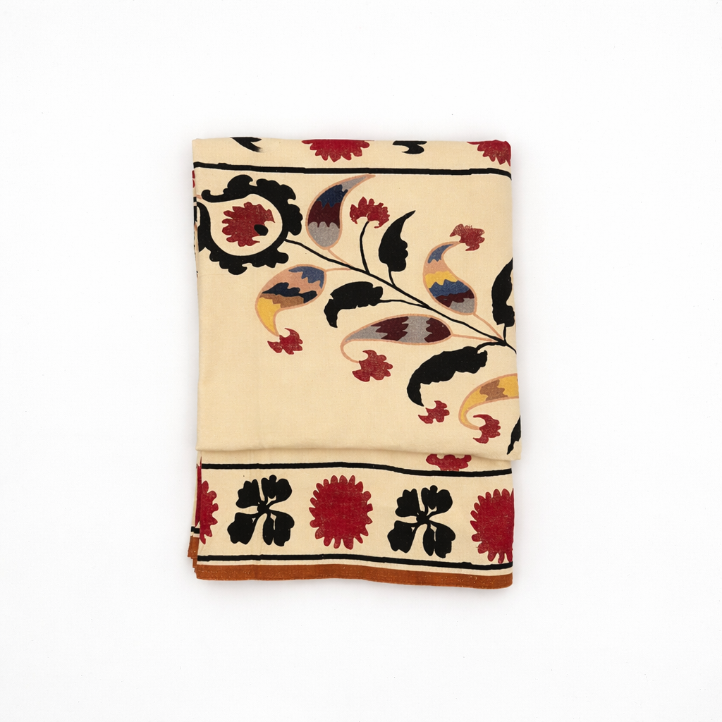 Mantel de algodón estampado