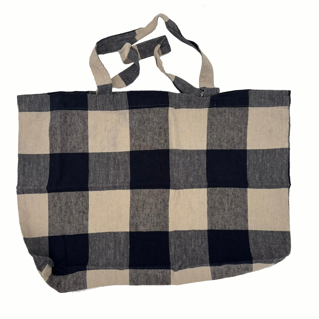 Bolsa de tela cuadros