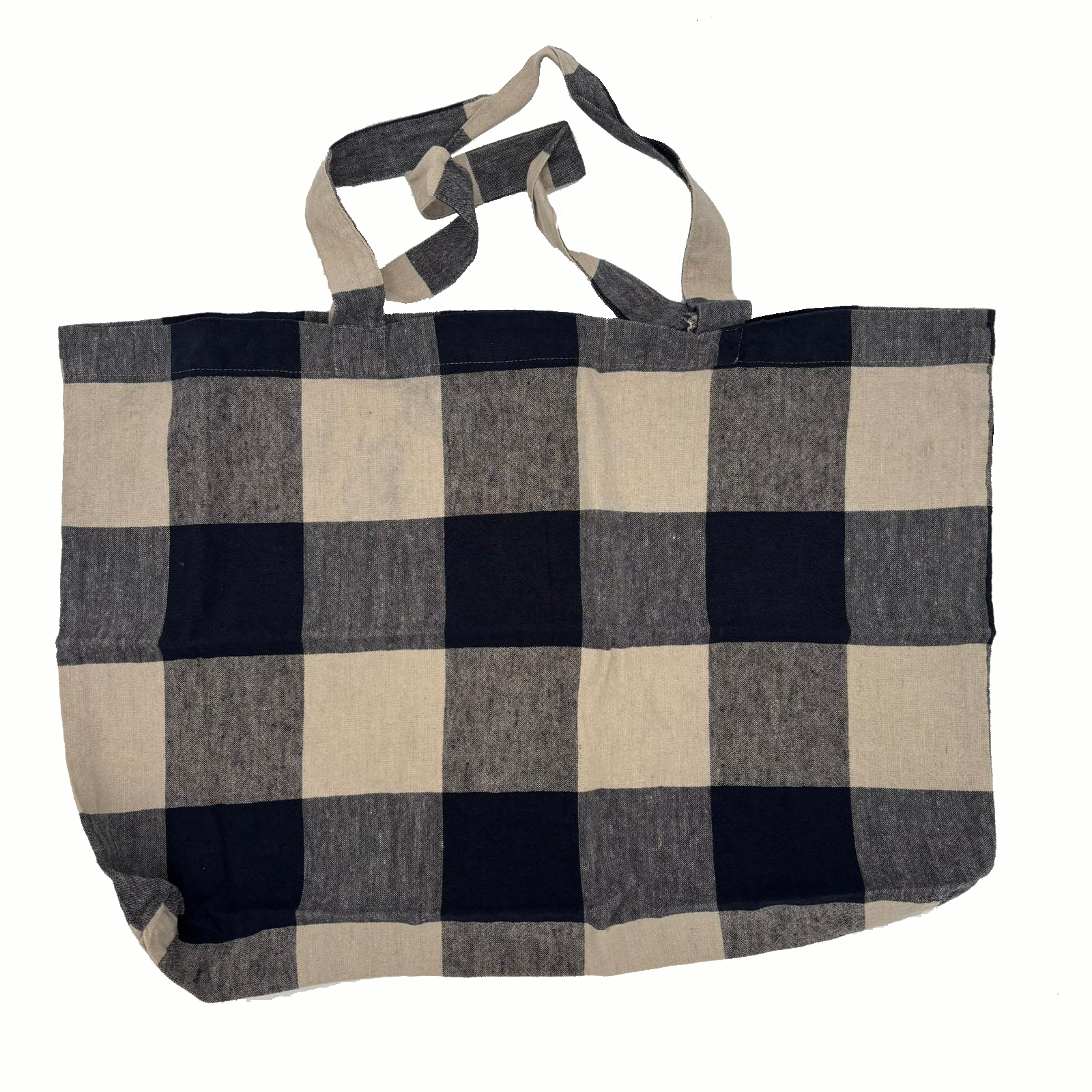 Bolsa de tela cuadros